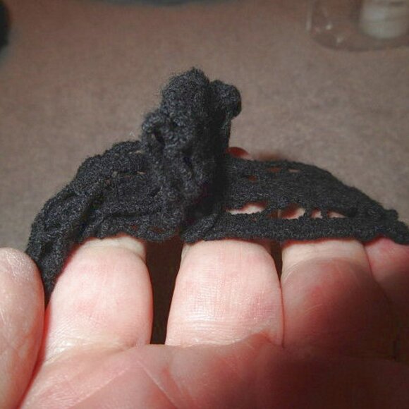 Vtg Y2K Sheer Mesh Tunic Top Size S Crochet Fishnet Racer Steampunk Grunge Goth - Picture 8 of 8